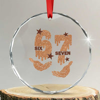 Funny Six Seven Meme Crystal Glass Ornament Melanin Black History Month Gift - Wonder Print Shop