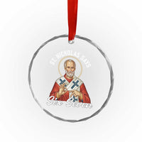 Funny Six Seven Meme Crystal Glass Ornament Saint Nicholas Says 67 Gen Alpha Slang - Wonder Print Shop