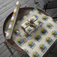 Funny Skeleton Camo Fishing Wrapping Paper Roll I Can Not Work Today My Arm Is In A Cast - Wonder Print Shop