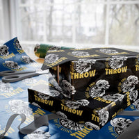 Funny Skeleton Darts Player Wrapping Paper Roll I Suck At Darts - Wonder Print Shop