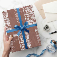 Funny Skeleton Sarcastic Wrapping Paper Roll Arguing With Me Is Pointless Smartmouths - Wonder Print Shop