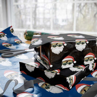 Funny Ski Christmas Winter Sport Skiing Santa Hat Wrapping Paper Roll - Wonder Print Shop