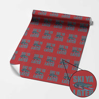 Funny Skiing Alligator Wrapping Paper Roll Ski Ya Later Skier Winter Sport - Wonder Print Shop
