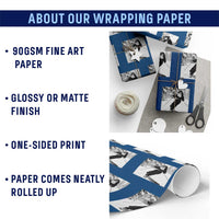 Funny Skiing Nun Graphics Photo Skier Winter Sport Wrapping Paper Roll - Wonder Print Shop