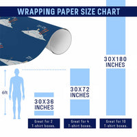 Funny Skiing Snowboarding Wrapping Paper Roll I Am Okay Ski Crash Winter Sport - Wonder Print Shop