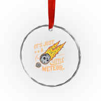 Funny Skull Meteorite Crystal Glass Ornament Just A Little Meteor