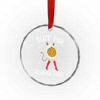 Funny Slut for Deviled Eggs Crystal Glass Ornament Funny Naughty Thanksgiving Potluck TS02