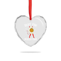 Funny Slut for Deviled Eggs Heart Crystal Glass Ornament Funny Naughty Thanksgiving Potluck - Wonder Print Shop