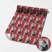 Funny Smoking Nun Wrapping Paper Roll Keep Praying No One Is Listening