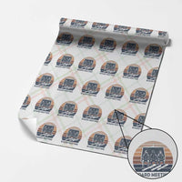 Funny Snowboarding Board Meeting Wrapping Paper Roll Retro Chairlift Snowboarders Powder Junkies - Wonder Print Shop