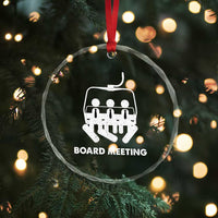 Funny Snowboarding Crystal Glass Ornament Board Meeting Holiday Snowboard Winter Sport TS11