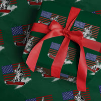 Funny Snowboarding Lover American Flag Winter Sport Wrapping Paper Roll - Wonder Print Shop