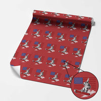 Funny Snowboarding Lover American Flag Winter Sport Wrapping Paper Roll - Wonder Print Shop