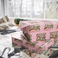 Funny Snowman Cowboy Howdy Christmas Wrapping Paper Roll Western Holiday Gift - Wonder Print Shop