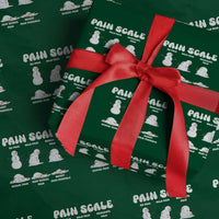 Funny Snowman Pain Scale Christmas Wrapping Paper Roll Melting Snowman Holiday Humor - Wonder Print Shop