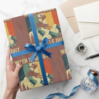 Funny Snowmobile Sled When In Doubt Throttle Out Wrapping Paper Roll Winter Sports - Wonder Print Shop