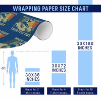 Funny Snowmobile Sled When In Doubt Throttle Out Wrapping Paper Roll Winter Sports - Wonder Print Shop