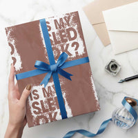 Funny Snowmobile Wrapping Paper Roll Is My Sled Ok Winter Sport Snowmobile Track - Wonder Print Shop