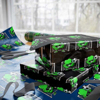 Funny Soccer Shamrock Wrapping Paper Roll Dabbing Player St. Patrick's Day - Wonder Print Shop