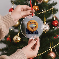 Funny Sonion Ring Cursed Meme Graphic Crystal Glass Ornament Surreal Deep Fried Onion Ring Joke