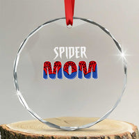 Funny Spider Mom Crystal Glass Ornament Son Birthday Party TS02