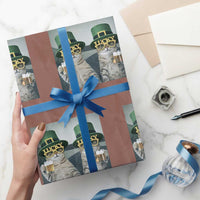 Funny St Patricks Day Cats Drinking Beer Meme Wrapping Paper Roll