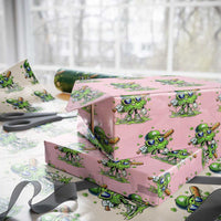 Funny St Patricks Day Clover Baseball Player Gift Wrapping Paper Roll