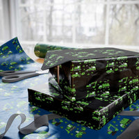 Funny St Patricks Day Construction Trucks Irish Shamrock Wrapping Paper Roll
