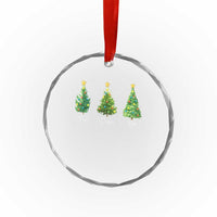 Funny Subtle FDT Resist Christmas Crystal Glass Ornament Fraser Douglass Trojan Xmas Tree TS11