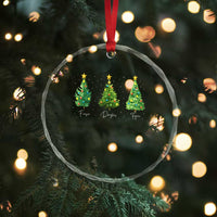 Funny Subtle FDT Resist Christmas Crystal Glass Ornament Fraser Douglass Trojan Xmas Tree TS11
