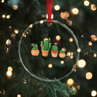 Funny Succulent Plant Lover Gift Crystal Glass Ornament Succa For Christmas - Wonder Print Shop