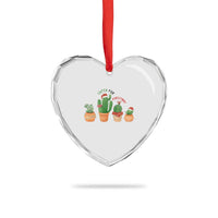Funny Succulent Plant Lover Gift Heart Crystal Glass Ornament Succa For Christmas - Wonder Print Shop