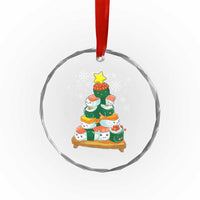 Funny Sushi Christmas Tree Crystal Glass Ornament Cute Japanese Xmas TS09