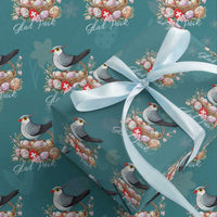 Funny Swedish Easter Day Wrapping Paper Roll Glad Pask Easter Eggs Cuckoo Bird