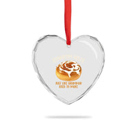 Funny Synonym Rolls Just Like Grammar Used To Make Heart Crystal Glass Ornament Cinnamon Rolls Grammar Pun