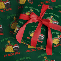 Funny Taco Cat Tree Christmas Wrapping Paper Roll - Wonder Print Shop