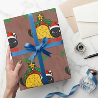 Funny Taco Cat Tree Christmas Wrapping Paper Roll - Wonder Print Shop
