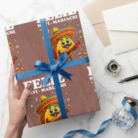Funny Taco Mexican Christmas Wrapping Paper Roll Feliz Navi Mariachi - Wonder Print Shop