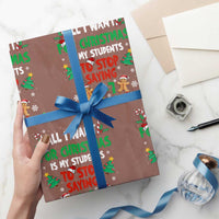 Funny Teacher Christmas 67 Wrapping Paper Roll My Students to Stop Saying 6-7 Six Seven - Wonder Print Shop