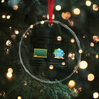 Funny Teacher Summer Break Crystal Glass Ornament First Teach Then Beach Vacation Mode - Wonder Print Shop