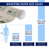 Funny Teacher Summer Break Wrapping Paper Roll First Teach Then Beach Vacation Mode - Wonder Print Shop