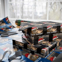 Funny Tech Support Cat Christmas Wrapping Paper Roll - undefined