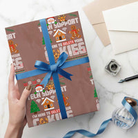 Funny Tech Support Christmas Wrapping Paper Roll I Am Here To Delete Your Cookies - Wonder Print Shop