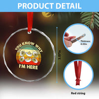 Funny Thanksgiving Deviled Eggs Crystal Glass Ornament You Know Why I Am Here Easter Day TS11