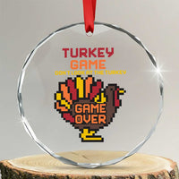 Funny Thanksgiving Turkey Crystal Glass Ornament Turkey Game Dont Look At The Turkey TS11