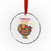 Funny Thanksgiving Turkey Crystal Glass Ornament Turkey Game Dont Look At The Turkey TS11