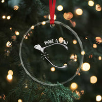 Funny Thanksgiving Turkey Wishbone Crystal Glass Ornament Make A Wish Chicken Turkey TS11