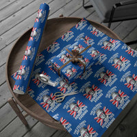 Funny The Colonies Are Quite Rowdy This Evening Wrapping Paper Roll Queen 4th Of July - Wonder Print Shop