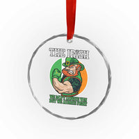 Funny The Irish We Don't Always Win But We Always Fight Crystal Glass Ornament - Wonder Print Shop
