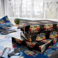 Funny The Moose Is Loose Wrapping Paper Roll Moose Lover Retro Vintage - Wonder Print Shop